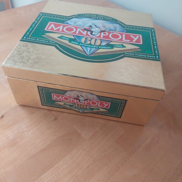 Monopoly 60th Anniversary Edition Board Game-Limited Edition with Certificate - Picture 2 of 8